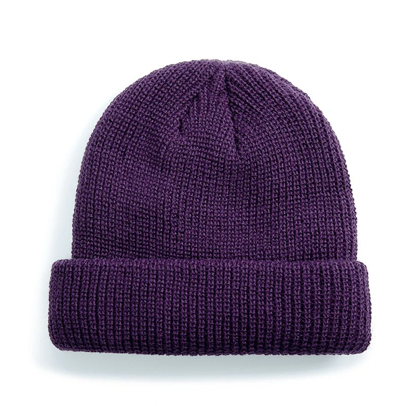 Gorro Beanie Tricô Canelado