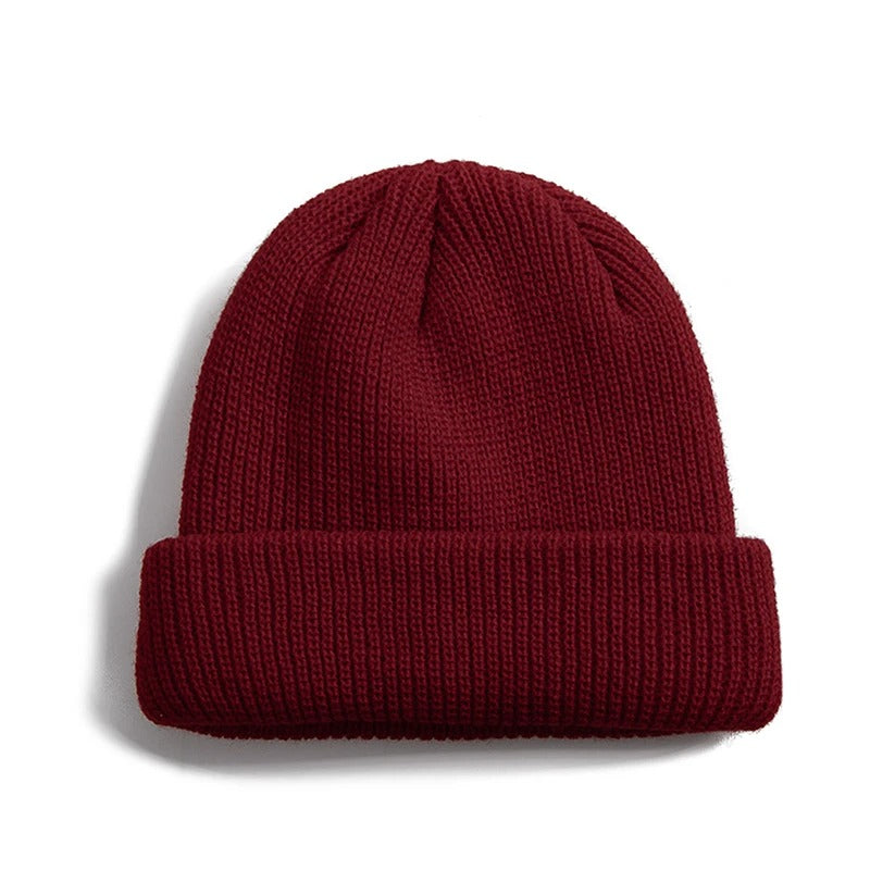 Gorro Beanie Tricô Canelado