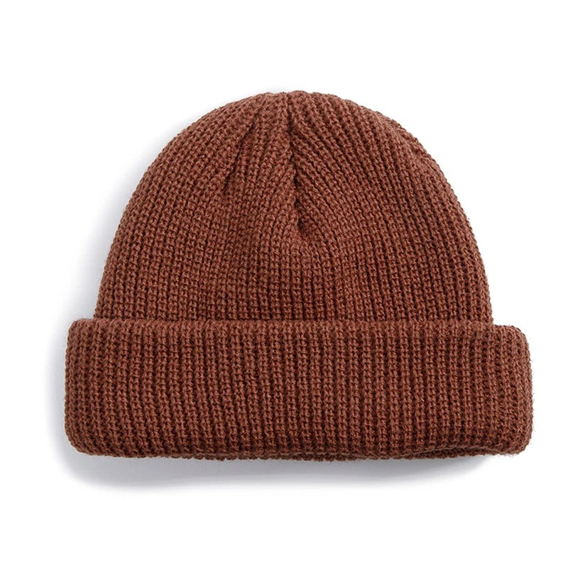 Gorro Beanie Tricô Canelado