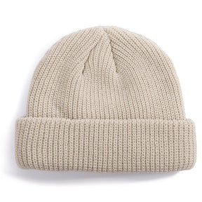 Gorro Beanie Tricô Canelado